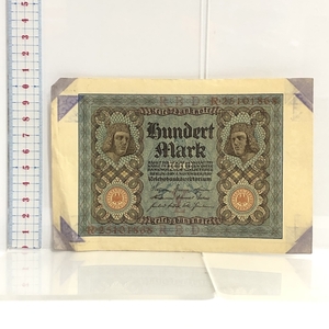 49 ドイツ ハイパー インフレ 100マルク 1920年 古紙幣 外国紙幣 緊急紙幣