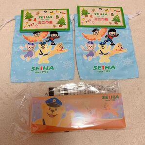 セイハ ミニ巾着 ペンケース付き文具セット