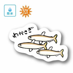 066 ワカサギ【防水&UVカット】釣り好きステッカー☆
