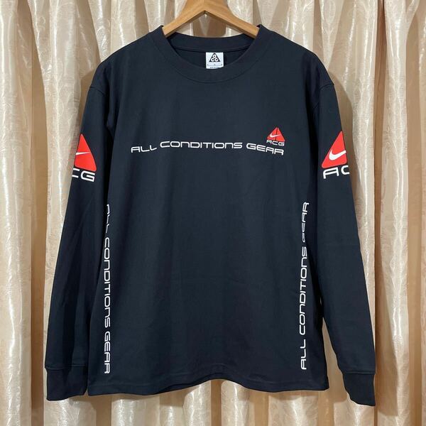 NIKE ACG NRG SEASONAL LUNGS L/S TEE サイズM ブラック ナイキ ロングTシャツ ロンT 長袖 メンズ