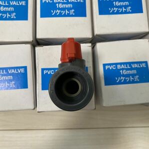 PVC BALL VALVE ボールバルブ 16mm ソケット式 10個セット 塩ビ管の画像4