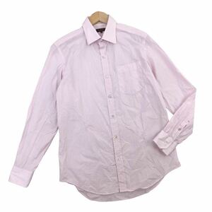 m495-6 Paul Smith collection ポールスミス 長袖 シャツ ワイシャツ カッターシャツ トップス ピンク 紳士 メンズ M 日本製