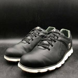 M2488 良品 FJ FootJoy フットジョイ PLOSL ゴルフシューズ スパイクレス シューズ メンズ US9/27.0cm ブラック 黒 56845J