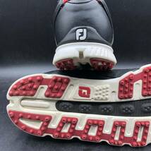 M2488 良品 FJ FootJoy フットジョイ PLOSL ゴルフシューズ スパイクレス シューズ メンズ US9/27.0cm ブラック 黒 56845J_画像8