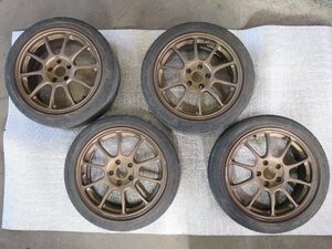 RAYS(レイズ) VOLK RACING ZE40 鍛造 軽量 17 InchWheels 7.5J +48 PCD114.3 5H ブロンズ　Used item　Integra等