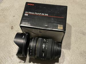 SIGMA シグマ 24-70mm F2.8 IF EX DG HSM (キヤノンEF用) 中古　定価123,800円