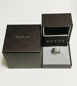 GUCCI グッチ　k18 WG アイコントワール　リング　14号