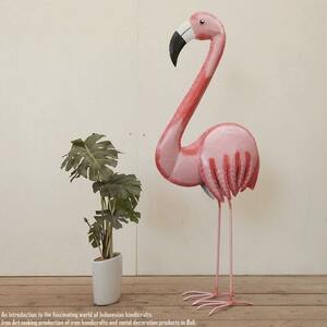 Железное фламинго L размер Flamingo статуэтка статуэтка животных животных птиц каркас риммы фигурки розовый интерьер Приветственные куклы