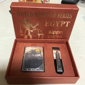 ZIPPO ジッポ エジプト EGYPT 世界遺産 ロゼッタ　ストーン Rosetta stone 未使用