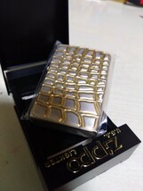 ＺＩＰＰＯ ジッポ クロコダイル クロコ柄 ワニ 5面加工 1995年製 未使用_画像1