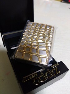 ＺＩＰＰＯ ジッポ クロコダイル クロコ柄 ワニ 5面加工 1995年製 未使用