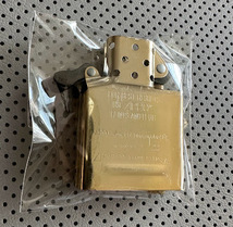 ZIPPO 純正 インサイドユニット 新品未使用 インナー ゴールド レギュラーサイズ ジッポー USA ライター 交換用 メンテナンス fe6_画像6