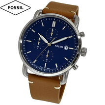 FOSSIL フォッシル 腕時計 新品 アウトレット THE COMMUTER コミューター FS5401 メンズ クォーツ クロノグラフ 革ベルト 並行輸入品_画像1