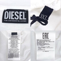 DIESEL ディーゼル 新品 半袖 Tシャツ A00356 RAAXJ 100 3XL ホワイト ワンポイント クルーネック 並行輸入品 クリックポストで送料無料_画像4