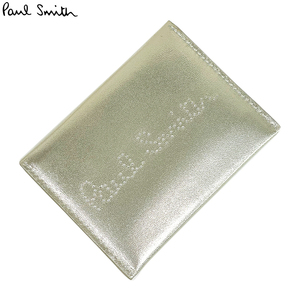  Paul Smith new goods card holder M1A5625 BRECIP card-case Gold leather original leather free shipping parallel imported goods 