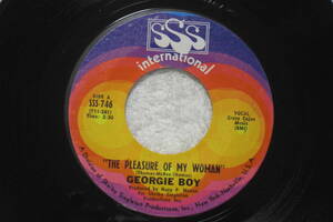 USシングル盤45’ Georgie Boy : The Pleasure Of My Woman / You'd Better Quit It (SSS International SSS-746) A　