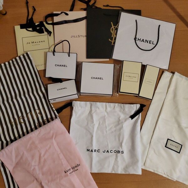 ブランドショップ袋 CHANEL YSL JILLSTUART Jo Malone MARC JACOBS kate spade