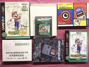 GBC マリオゴルフGB｜ゲームボーイ カラー｜箱 説 付｜Nintendo｜GAME BOY COLOR｜1934