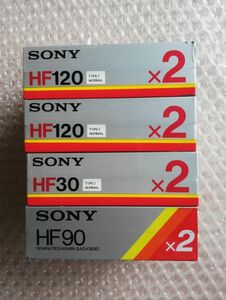 SONY カセットテープ 8本 HF120 HF90 HF30 ノーマルポジション 未使用 ソニー cassette tape