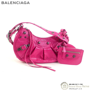 バレンシアガ （BALENCIAGA） Le Cagole ル・カゴール XS ショルダー バッグ 671309 ネオンピンク（新品）