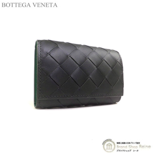 ボッテガ ヴェネタ （BOTTEGA VENETA） イントレチャート キーケース 6連 630336 ダークグリーン×グリーン系 メンズ（新品）