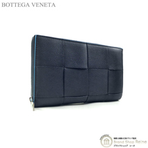 ボッテガ ヴェネタ （BOTTEGA VENETA） カセット ジップアラウンドウォレット 長財布 649607 スペース×プール メンズ（新品）_画像1