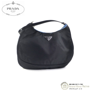 プラダ （PRADA） テスート ナイロン トライアングルロゴ アクセサリーポーチ バッグ B10408 NERO（中古）