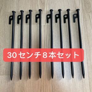 【新品】スチールペグ ペグ　8本セット30cm 最安値 キャンプ アウトドア