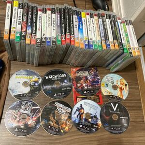 PS3ソフト　37本セット　マインクラフト 　バイオハザード　北斗無双　タイムクライシス　アーマードコアv GTAV 等ジャンク扱い