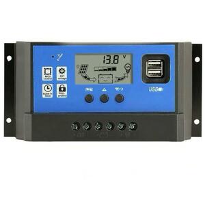 値下げ！ソーラーチャージャーコントローラー ALLPOWERS 20A 電流表示バージョン 12V/24V LCD 充電コントローラー 電圧ディスプレイ 液晶 