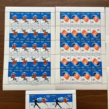 切手 札幌オリンピック冬季大会 1972 4種 13シート 額面2,200円_画像2