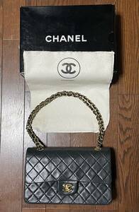 美品 Chanel シャネル マトラッセ25 ダブルフラップ チェーンショルダー バッグ ショルダーバッグ レディース