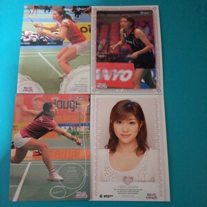 BBM VENUS　女子バドミントン　美人アスリート　潮田玲子、小椋久美子選手カード