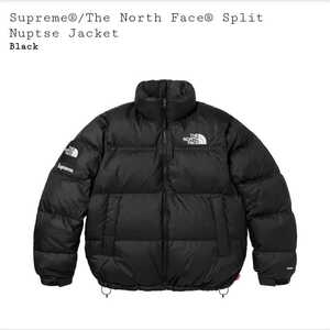 Supreme North Face Split Nuptse Jacket Black XL XLarge