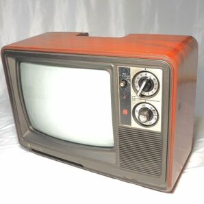 ナショナル カラーテレビ TH14-N4 1980年製 ブラウン管テレビ TV 昭和レトロ アンティーク インテリア/140サイズの画像1