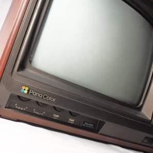 ナショナル カラーテレビ TH14-N4 1980年製 ブラウン管テレビ TV 昭和レトロ アンティーク インテリア/140サイズの画像4