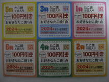 複数有◆おまけ 銀だこ 100円引クーポン 付!!◆サイゼリヤ 株主優待券 1000円分◆株主優待 食事券◆期限2024.8.31◆送料63円_画像4