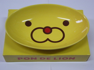  Mister Donut 2013 year made not for sale * mistake doponte lion * curry plate * ceramics made face pattern width length type 