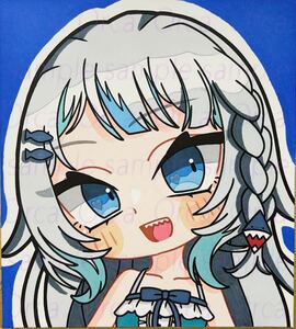 Art hand Auction Handgezeichnete Illustration Hololive Mini-Doujin aus farbigem Papier Gaurugura-Raumkleidung, Comics, Anime-Waren, handgezeichnete Illustration
