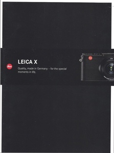 Leica Leica X. general catalogue ( unused beautiful goods )