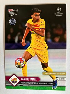 ラミン・ヤマル LAMINE YAMAL Topps now オンライン限定 RC ルーキーカード バルセロナ