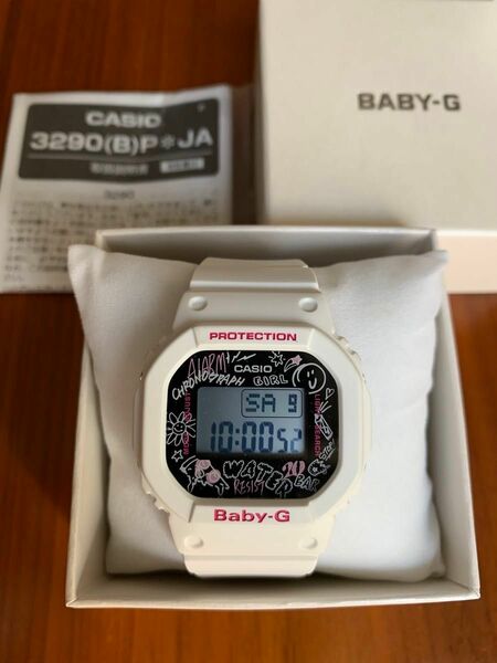 【新品】カシオCASIOプロテクションPROTECTION◆Baby-G 3290(B)P JA◆腕時計レディース◆ホワイト白色