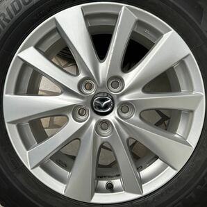 【美品&バリ山】横浜発 225/65R17 マツダ MAZDA 純正 CX-5 CX-8 ◇7.5J+50 5H-114.3 ブリヂストンARENZA 4本セットの画像4