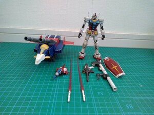 RGガンダム HGUC G -アーマー ウェザリング塗装完成品