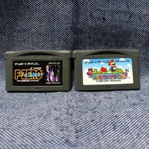 GBA☆F-ZERO FOR GAMEBOY ADVANCE スーパーマリオアドバンス エフゼロ☆2本セット・ソフトのみ・中古品・即決有