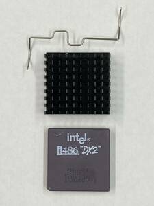 【動作確認済み】 Intel i486DX2 66MHz ヒートシンクとクリップのセット