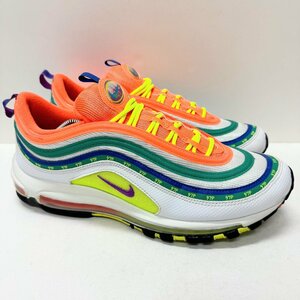 30cm NIKE AIR MAX 97 OA JL CI1504-100 ナイキ エアマックス 97 OA JL ホワイトオレンジグリーン メンズ スニーカー EO H105544