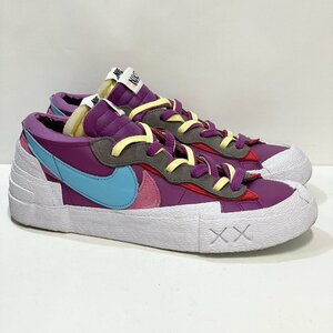 27cm NIKE BLAZER LOW / SACAI / KAWS DM7901-500 ナイキ ブレーザー ロー サカイ カウズ パープル ダスク メンズ スニーカー DS H105290