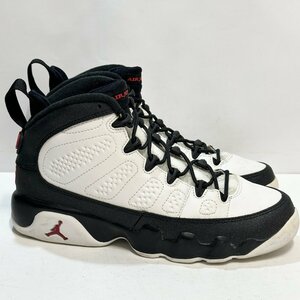 24cm AIR JORDAN 9 AJ9 RETRO BG 302359-112 エア ジョーダン 9 レトロ BG ホワイト ブラック レディース スニーカー WH H102086