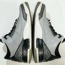 29cm AIR JORDAN 3 AJ3 RETRO 136064-004 エア ジョーダン 3 レトロ ウルフグレー メンズ スニーカー AT H102230_画像4